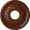 Ekena Millwork Palmetto Medallion (Canopies up to 4 7/8"), 12 1/8"OD x 3 1/2"ID x 1"P, Burnished Mahogany Crackle CM12PMBMC - alternate 1